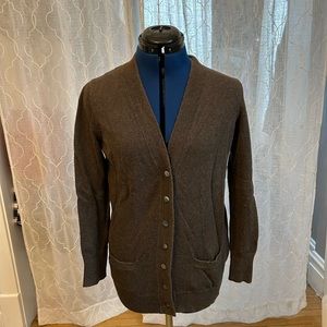 Warm Land's End Button Down Brown Cardigan Academia Taylor Swift S Classic